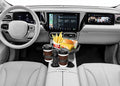 Multifunctional 360° Adjustable Car Snack Tray with Dual Cup Holder Prily