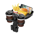 Multifunctional 360° Adjustable Car Snack Tray with Dual Cup Holder Prily