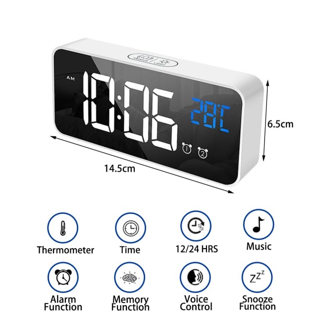 Multifunctional Projection Radio Alarm Clock Prily