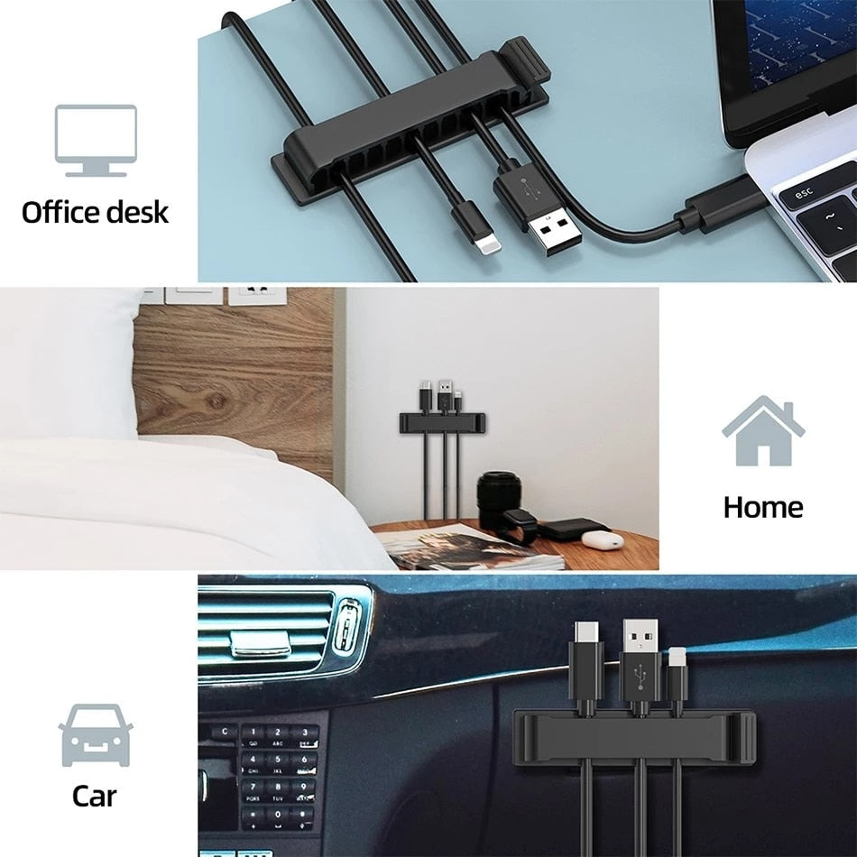 Multipurpose Self-Adhesive Cable Organizer Prily