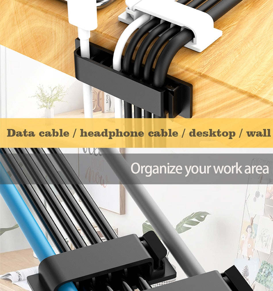 Multipurpose Self-Adhesive Cable Organizer Prily