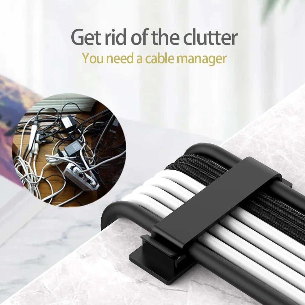 Multipurpose Self-Adhesive Cable Organizer Prily