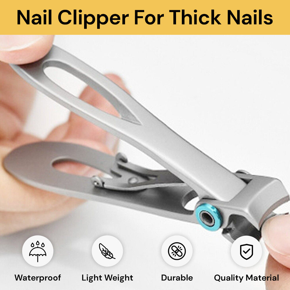 Nail Clippers for Thick Toe Nails Ergonomic Design | Heavy Duty Nail Clippers