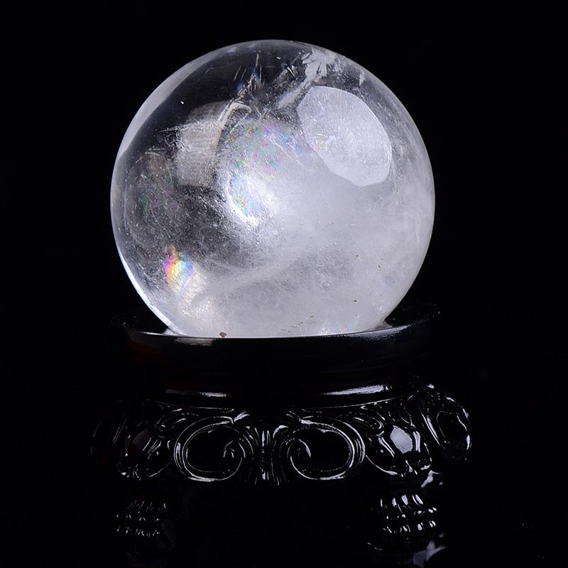 Natural Dream Crystal Quartz Ball With Decorative Base Prily