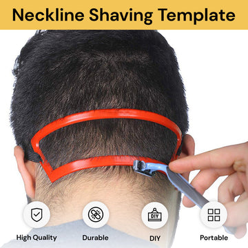 Neckline Shaving Template - Beard Shaping Tool - Red, Black