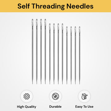 12PCs Self Threading Needles