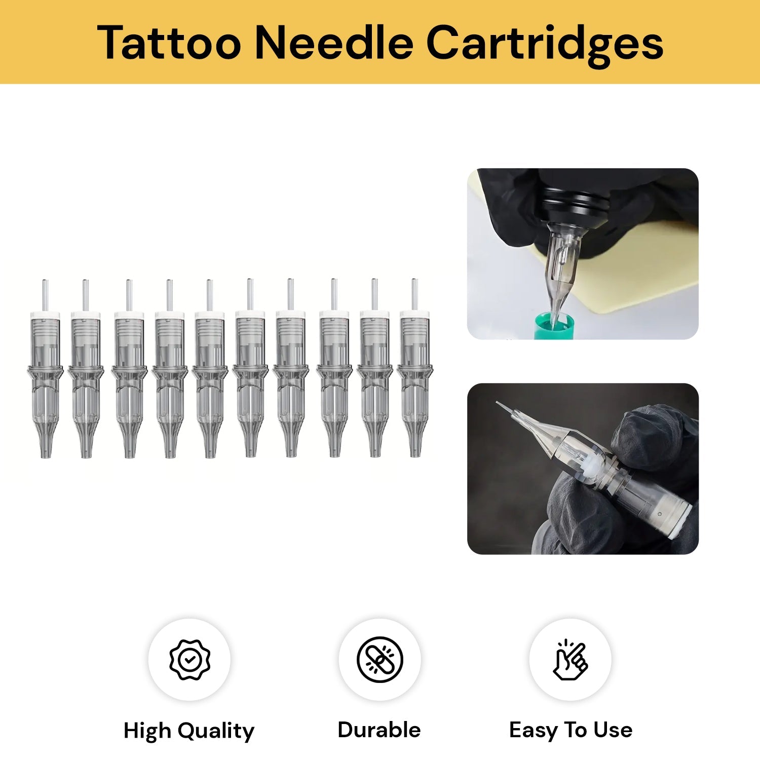 10PCs Disposable Tattoo Needle Cartridges