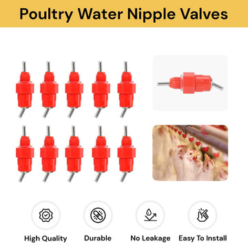 10Pcs Poultry Water Nipple Valves