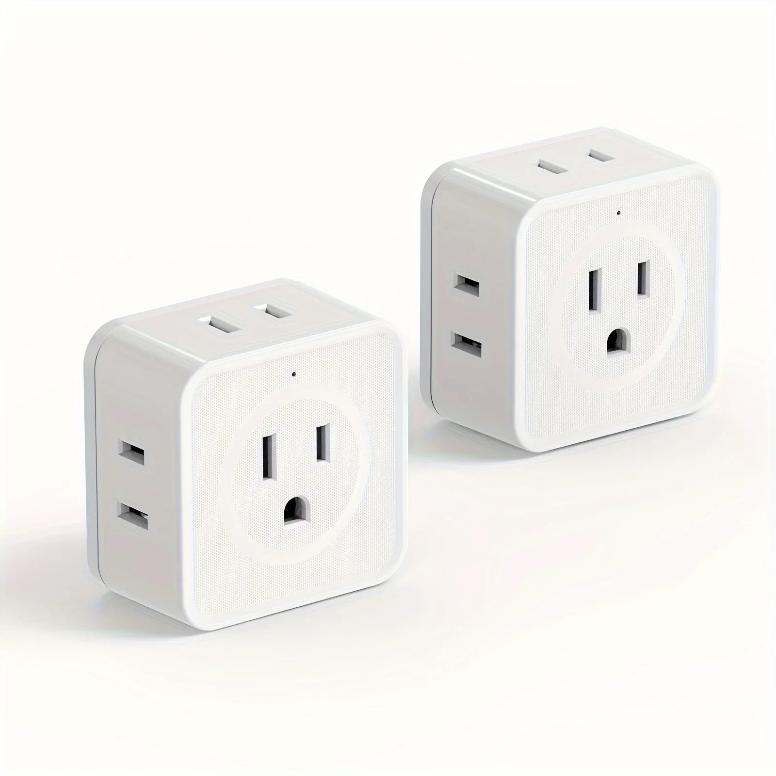 Non-Blocking Design US Plug 5 Way Multi Outlet Extender (2pc set) Prily