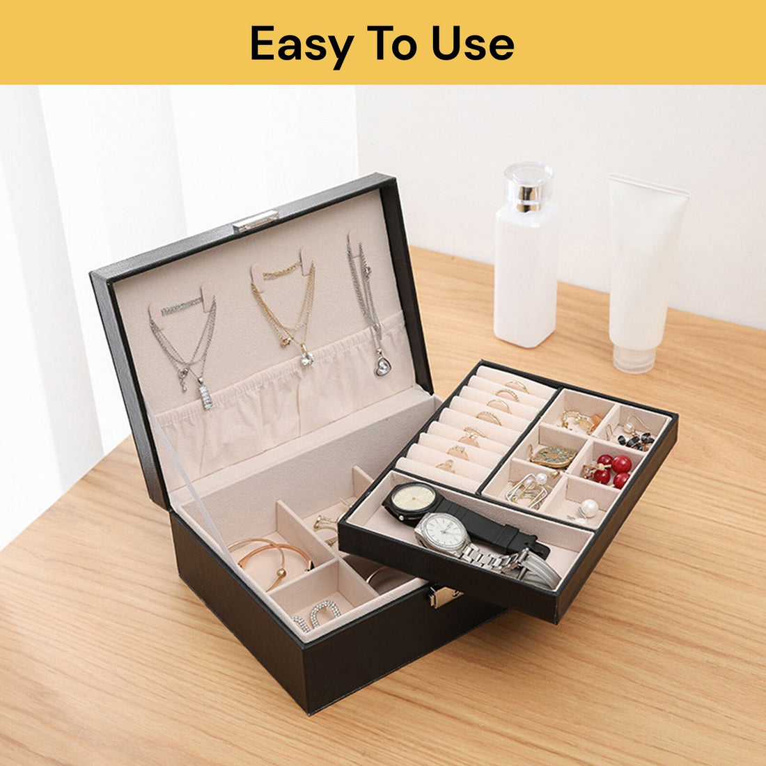 Double Layer Jewellery Organizer Box