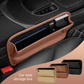 PU Leather Car Seat Gap Filler / Organizer Storage Box Prily