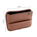 PU Leather Car Seat Gap Filler / Organizer Storage Box Prily