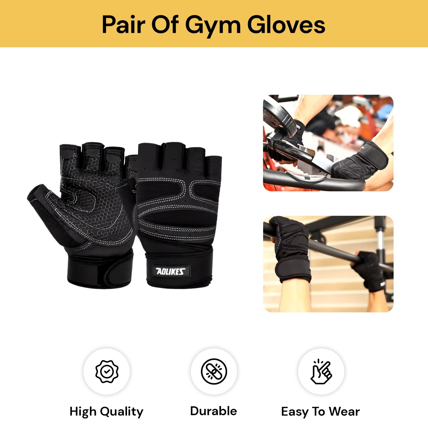 Half Finger Workout Gloves