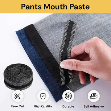 Self-Adhesive Pants Mouth Paste - Instant Clothing Fixer - Black