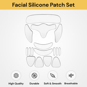 16PCs Reusable Facial Silicone Patch Set