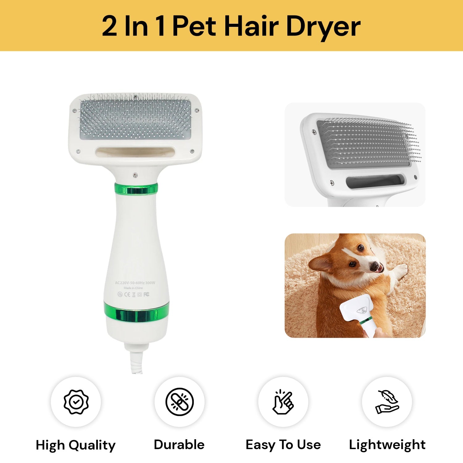 2 In 1 Portable Pet Hair Dryer