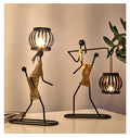 Pinturesque Metal African Style Candle Holder Prily