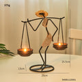 Pinturesque Metal African Style Candle Holder Prily