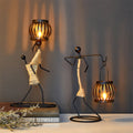 Pinturesque Metal African Style Candle Holder Prily