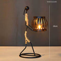 Pinturesque Metal African Style Candle Holder Prily