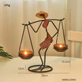 Pinturesque Metal African Style Candle Holder Prily