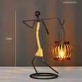 Pinturesque Metal African Style Candle Holder Prily