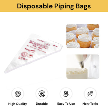 100PCs Disposable Piping Bags