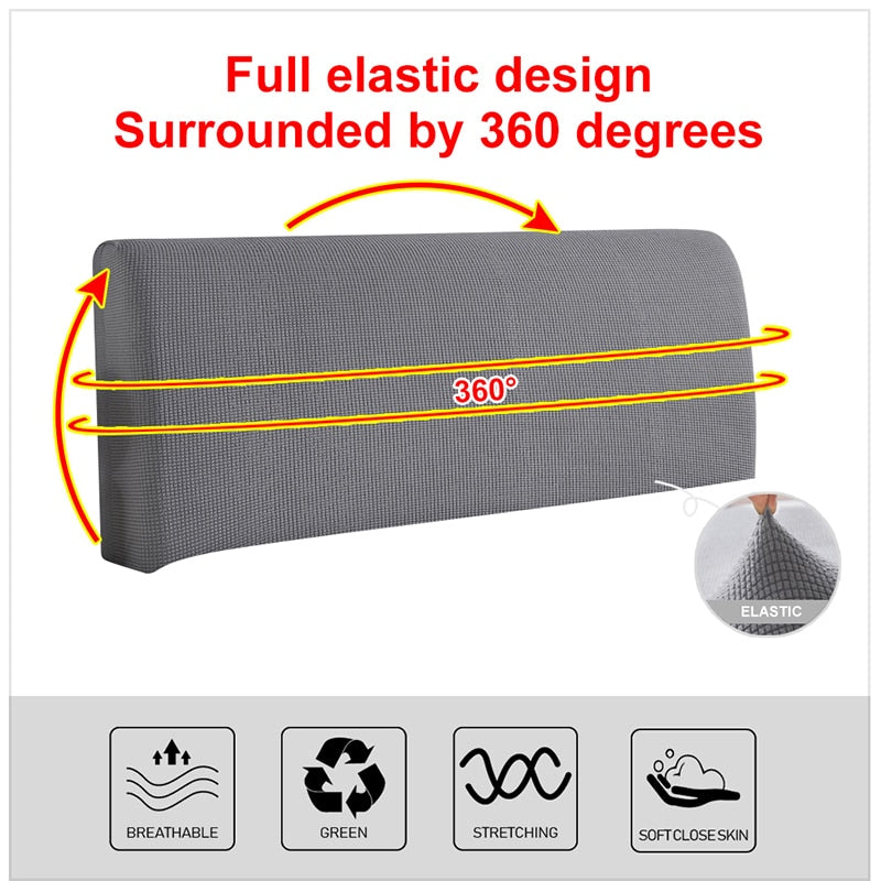 Polar Fleece Bed Headboard Elastic Cover Prily