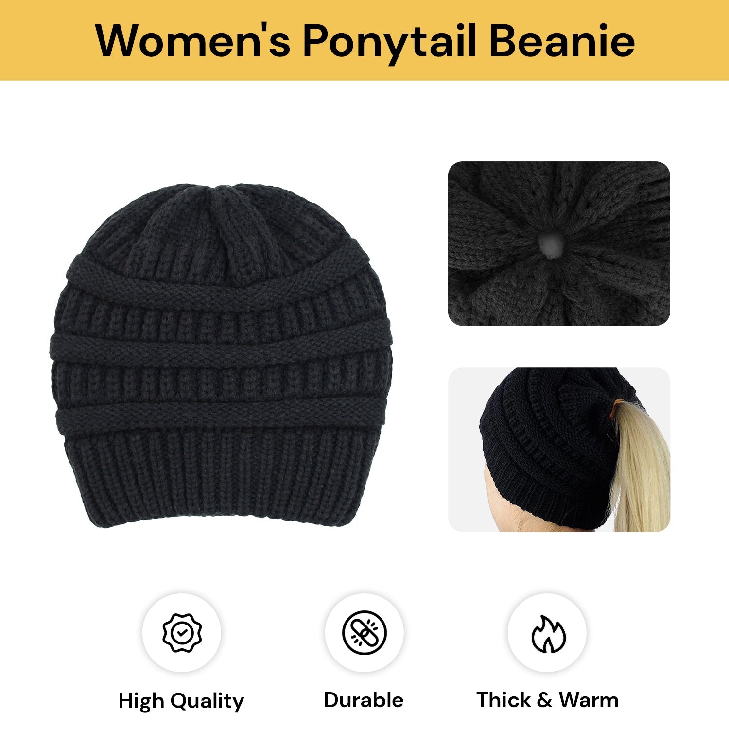 Women's Ponytail Beanie