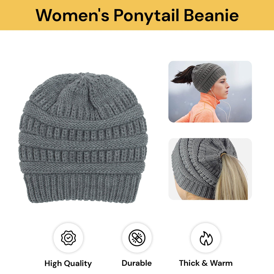 Women's Ponytail Beanie