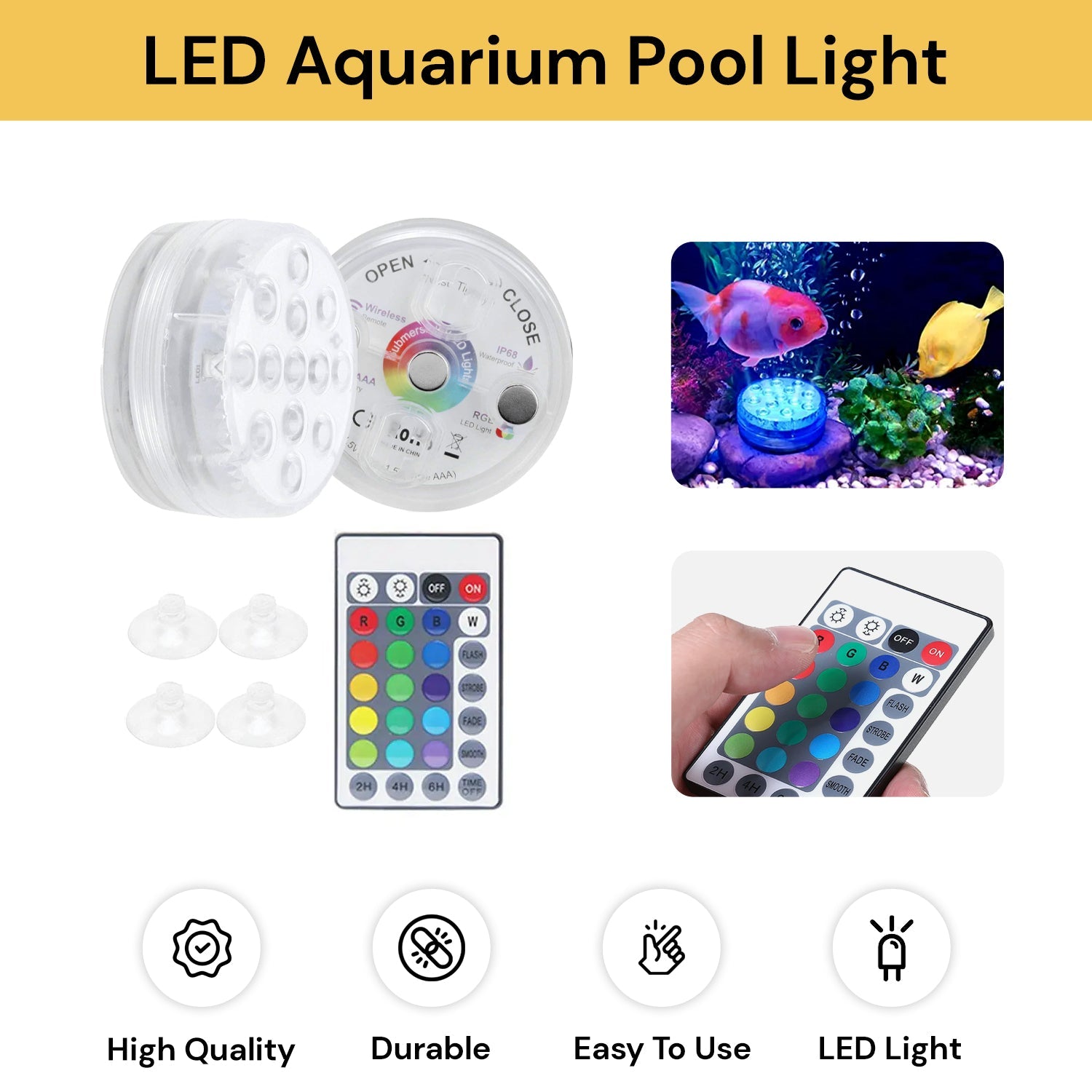 Waterproof LED Aquarium Pool Light