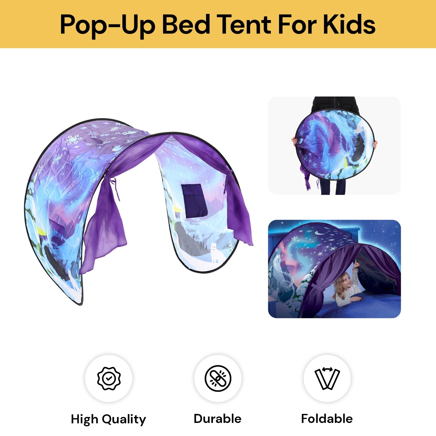 Pop-Up Bed Tent For Kids