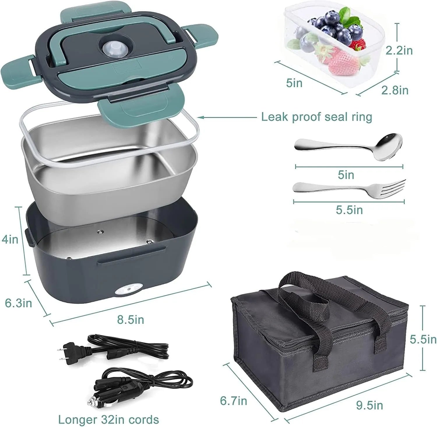 Portable Electric Lunch Box Food Warmer Prily