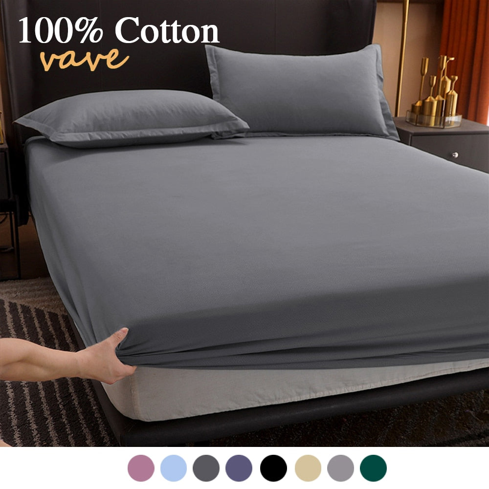 Premium 100% Cotton Breathable Anti-Slip Bed Sheet Prily