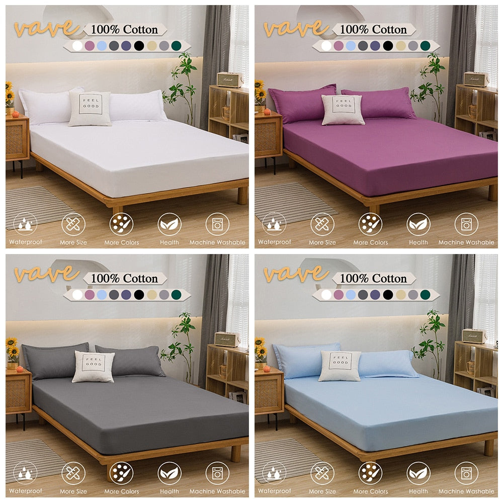 Premium 100% Cotton Breathable Anti-Slip Bed Sheet Prily