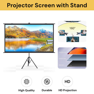 16:9 Portable Projector Screen with Stand