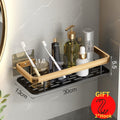 Punch-Free Luxury Aluminum Bathroom Shelves Prily