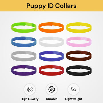 12PCs Puppy ID Collars