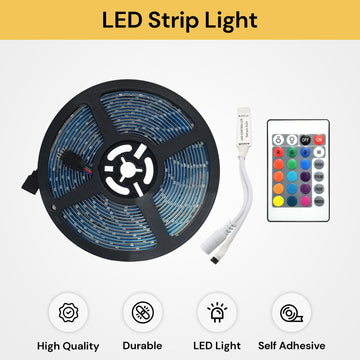 300 LEDS RGB 5M 3528 SMD LED Strip + Remote+cont +connector