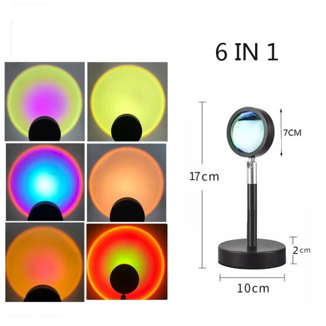 Rainbow & Sunset Projection Atmosphere Lamp Prily