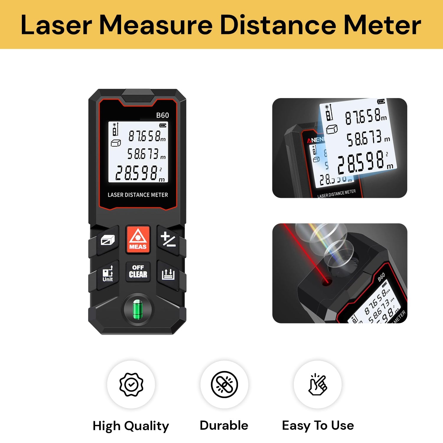 60M Laser Measure Distance Meter