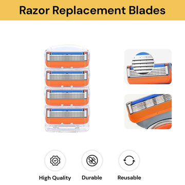 4PCs Razor Replacement 5 Layer Blades