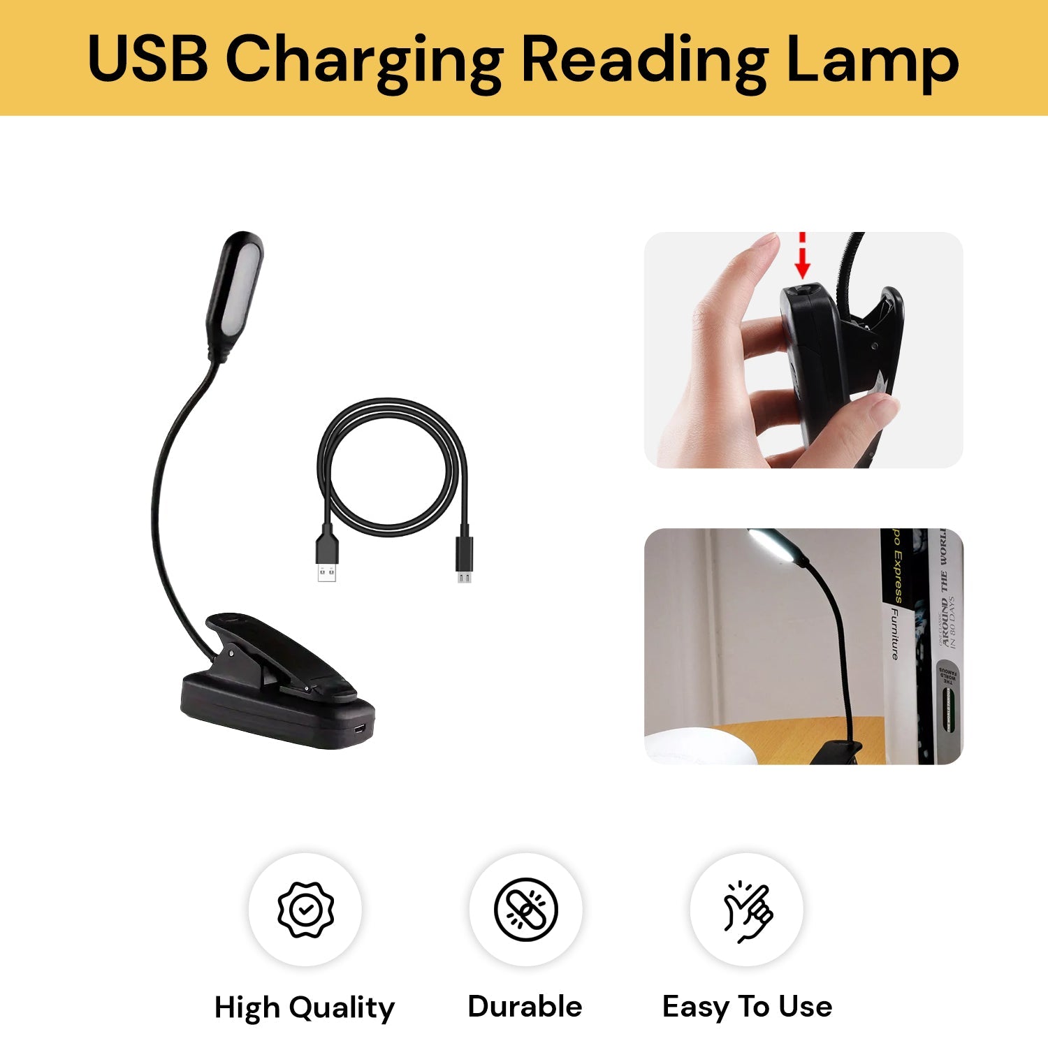 USB Charging Reading Lamp