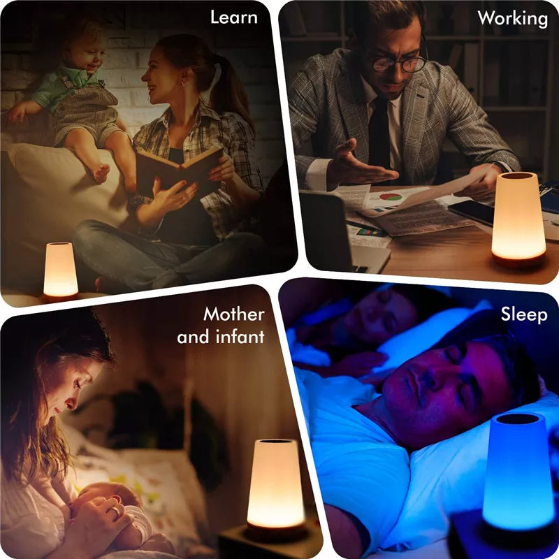 Rechargeable 13 Colors Remote / Touch Dimmable Bedside Light Prily