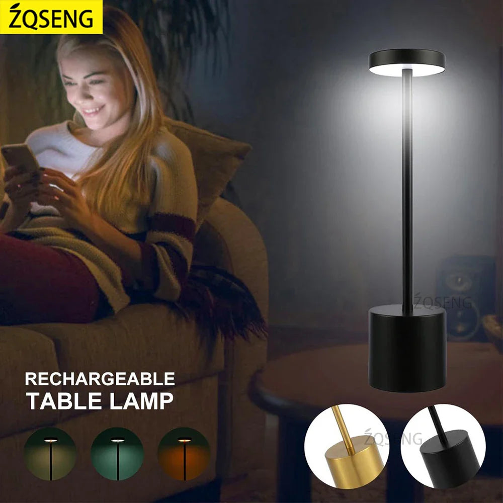 Rechargeable LED Touch Sensor Modern Style Table Lamp Prily