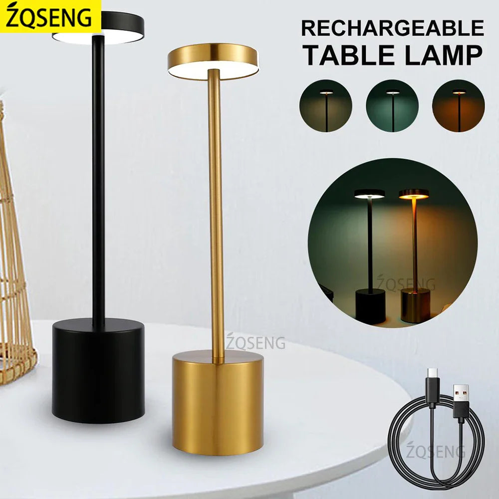 Rechargeable LED Touch Sensor Modern Style Table Lamp Prily