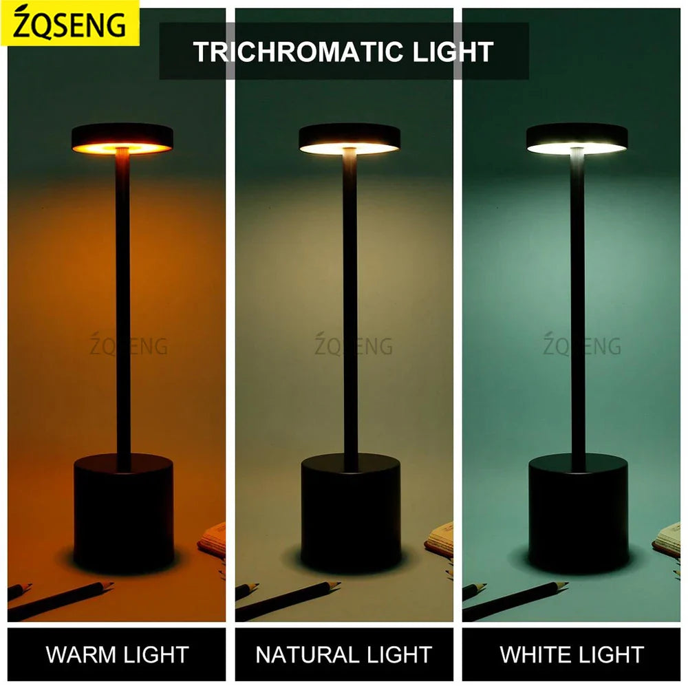 Rechargeable LED Touch Sensor Modern Style Table Lamp Prily