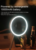 Rechargeable Powerful Desk Fan with Power Bank and LED Lighting Prily