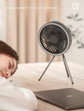 Rechargeable Powerful Desk Fan with Power Bank and LED Lighting Prily