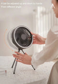 Rechargeable Powerful Desk Fan with Power Bank and LED Lighting Prily